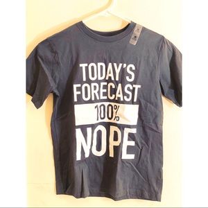 NWT Children’s Place Print T-Shirt 100% Nope 7/8